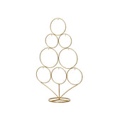 Decoris Iron Circle Tree with Hangers 35 x 58cm - Gold